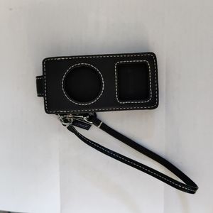 Vintage Coach Black Leather iPod case